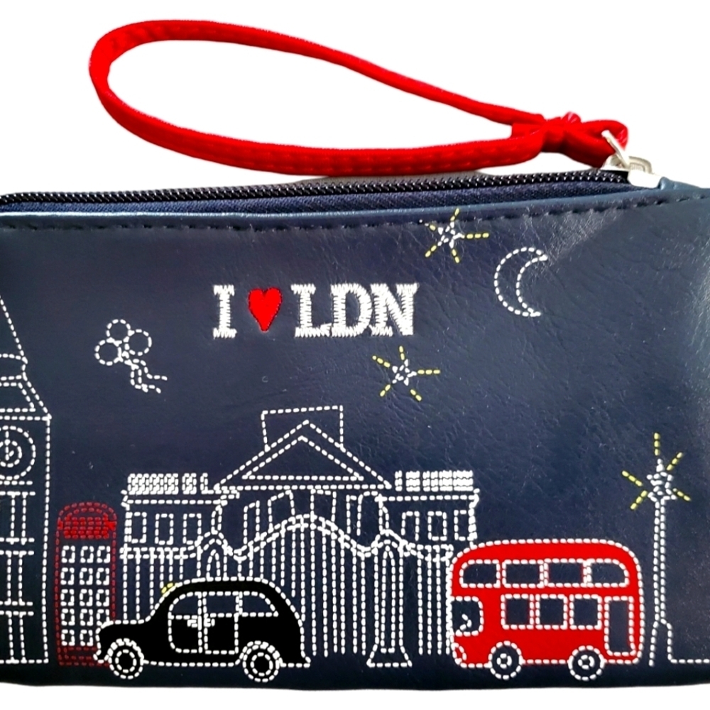 Atmosphere Embroidered Zip Pouch